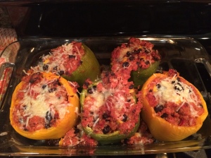 Baked Stuffed Quinoa Peppers